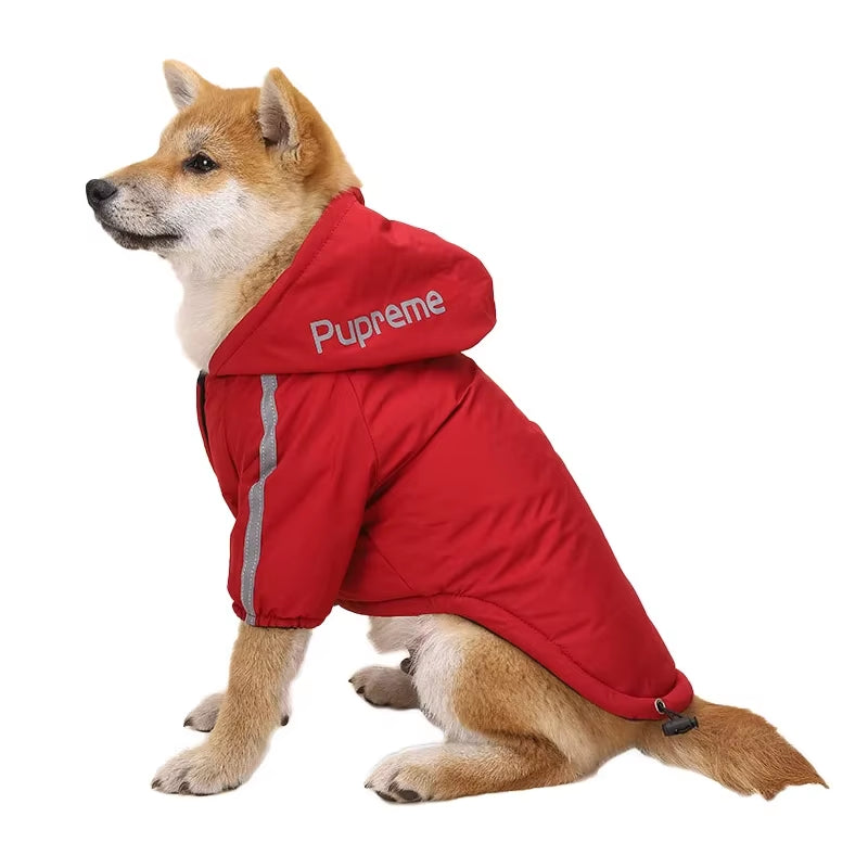 Winter Dog Clothes Warm Fleece Pet Dogs Jacket Reflective Waterproof for Small Medium Dogs Chihuahua French Bulldog Coat Pug